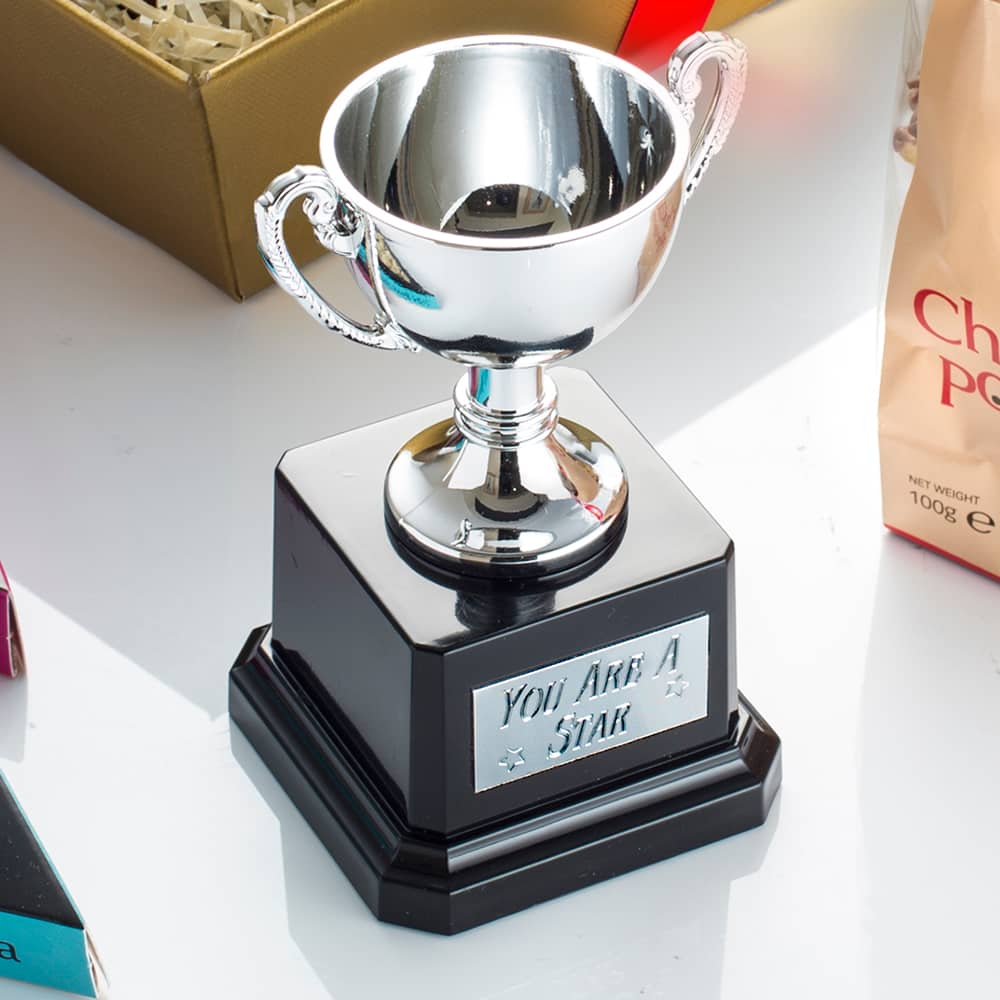 Includes a mini trophy engraved with the words 'You Are A Star'